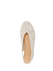 Dune London White Hollianne Ballet Pumps - Image 5 of 6