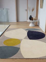 Asiatic Rugs Teal Blue Reef Mid Century Rug - Image 1 of 4
