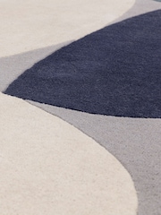 Asiatic Rugs Teal Blue Reef Mid Century Rug - Image 4 of 4