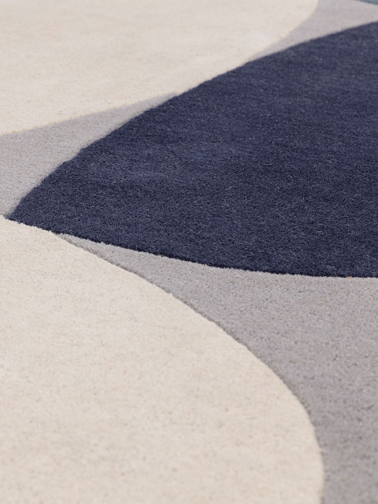 Asiatic Rugs Teal Blue Reef Mid Century Rug - Image 4 of 4