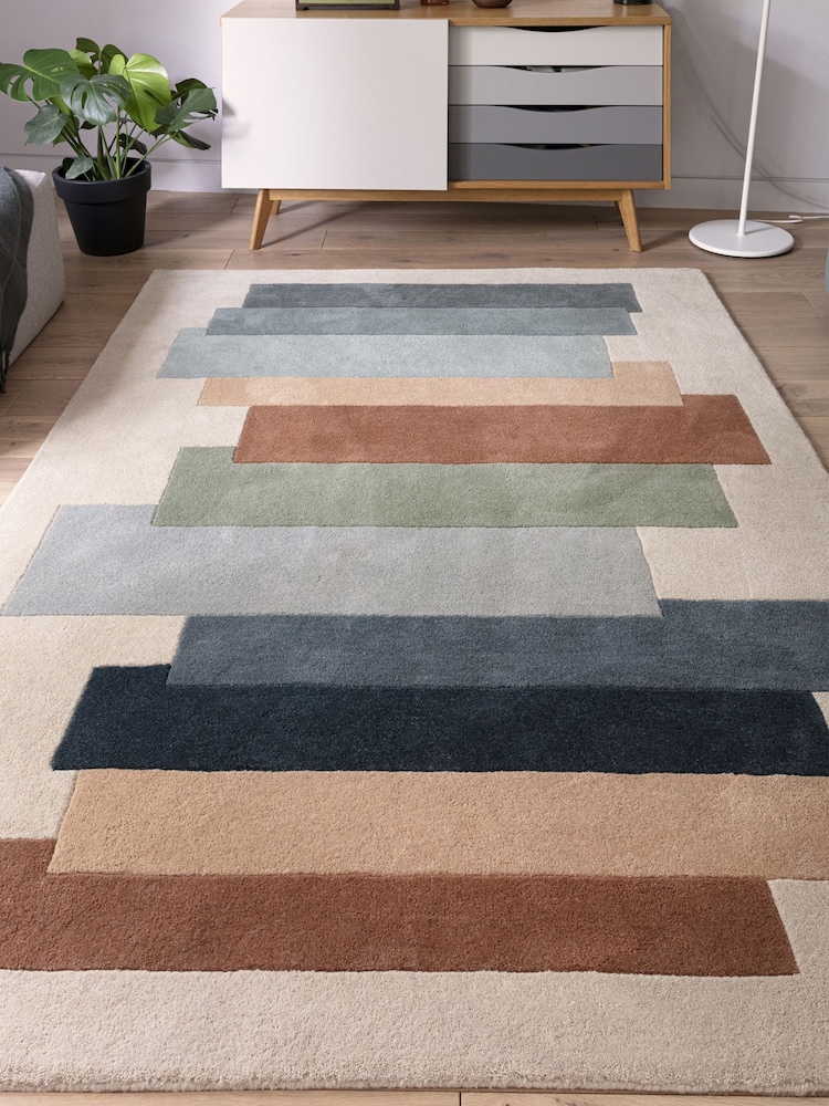 Asiatic Rugs Cream Reef Stacks Rug - Image 1 of 4