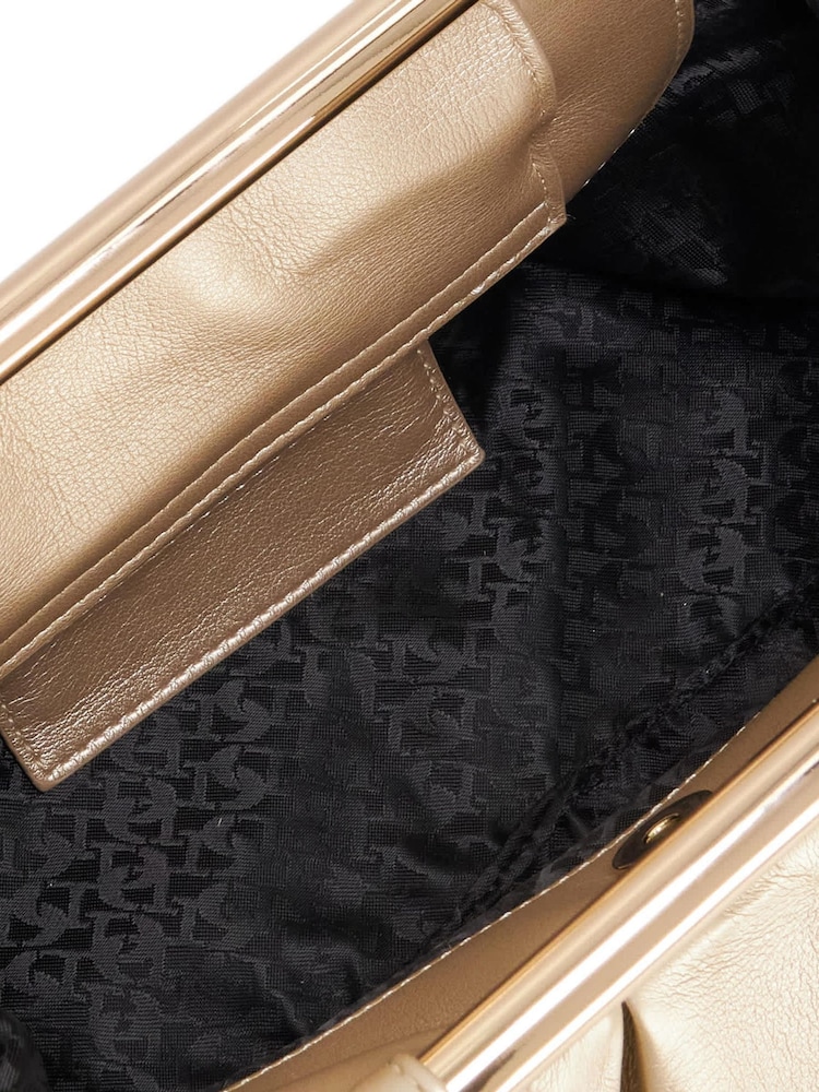Dune London Metallic Ebecci Clutch Bag - Image 4 of 4 Dune London Metallic Ebecci Clutch Bag - Image 4 of 4