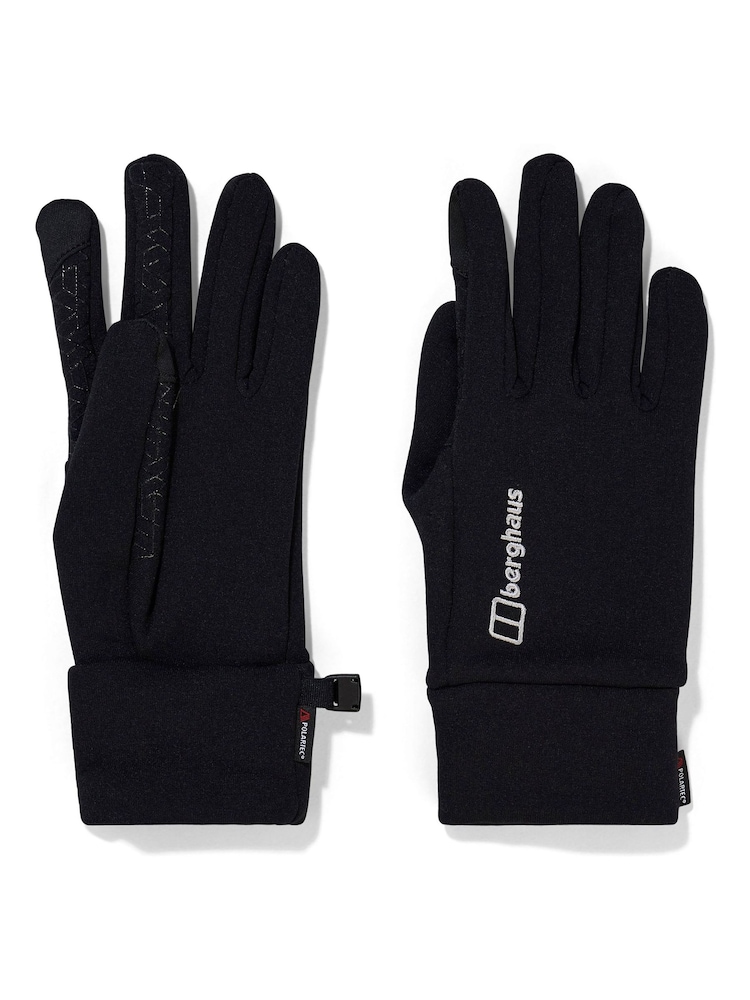 Berghaus Black Polartec Interact Gloves - Image 1 of 4 Berghaus Black Polartec Interact Gloves - Image 1 of 4