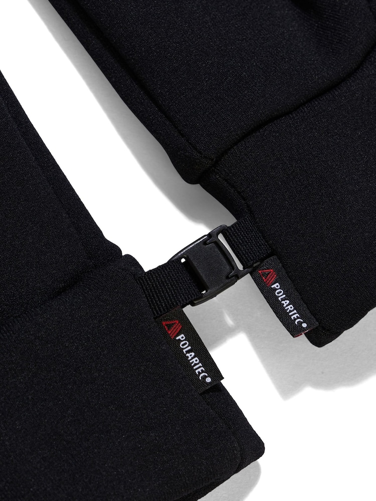 Berghaus Black Polartec Interact Gloves - Image 2 of 4 Berghaus Black Polartec Interact Gloves - Image 2 of 4