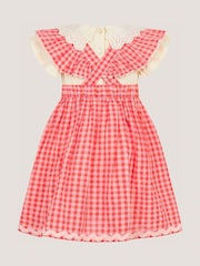 Monsoon Baby Butterfly Gingham Top & Pinafore Dress Set - Imagen 3 de 4