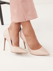 Nude Pink Signature Leather Court Shoes - Image 2 of 7