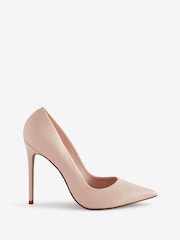 Nude Pink Signature Leather Court Shoes - Image 3 of 7