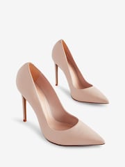 Nude Pink Signature Leather Court Shoes - Image 4 of 7