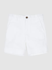 Reiss White Wicket Junior Casual Chino Shorts - Image 2 of 6