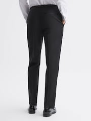 Reiss Black Poker Modern Fit Tuxedo Trousers - Image 5 of 5