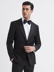 Reiss Poker modern fit smokingjasje met satijnen revers - Image 1 of 7