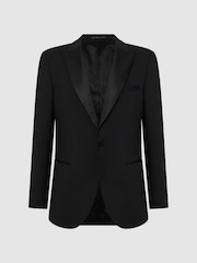 Reiss Poker modern fit smokingjasje met satijnen revers - Image 2 of 7