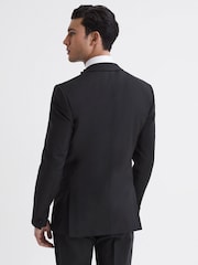Reiss Poker modern fit smokingjasje met satijnen revers - Image 5 of 7