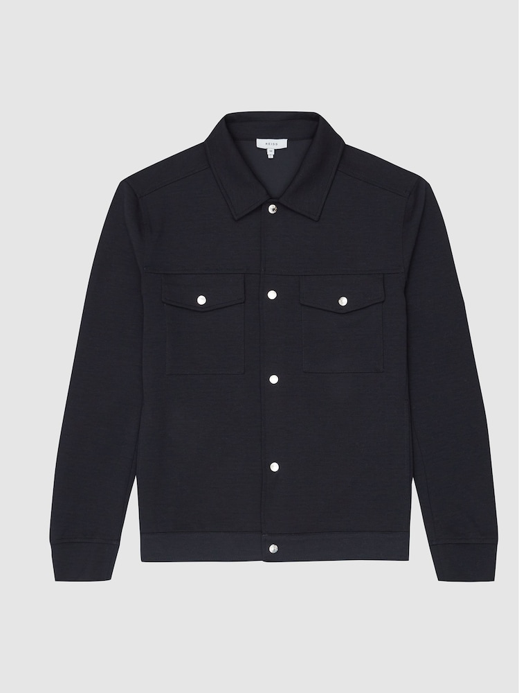 Reiss Jerry Interlock Hemdjacke - Bild 2 von 6 Reiss Jerry Interlock Hemdjacke - Bild 2 von 6