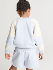 Reiss Blue Brooke Junior Colourblock Jersey Sweatshirt - Image 5 of 7