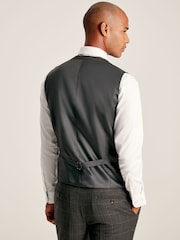 Joules Green Window Pane Check Suit Waistcoat - Image 2 of 6