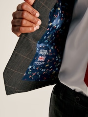 Joules Green Window Pane Check Suit Waistcoat - Image 5 of 6
