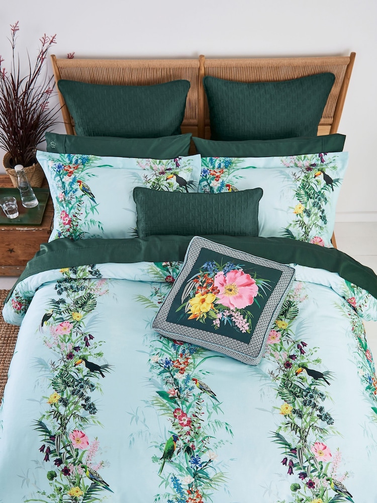 Ted Baker Green Elevations Cotton Sateen Cushion - Image 2 of 4