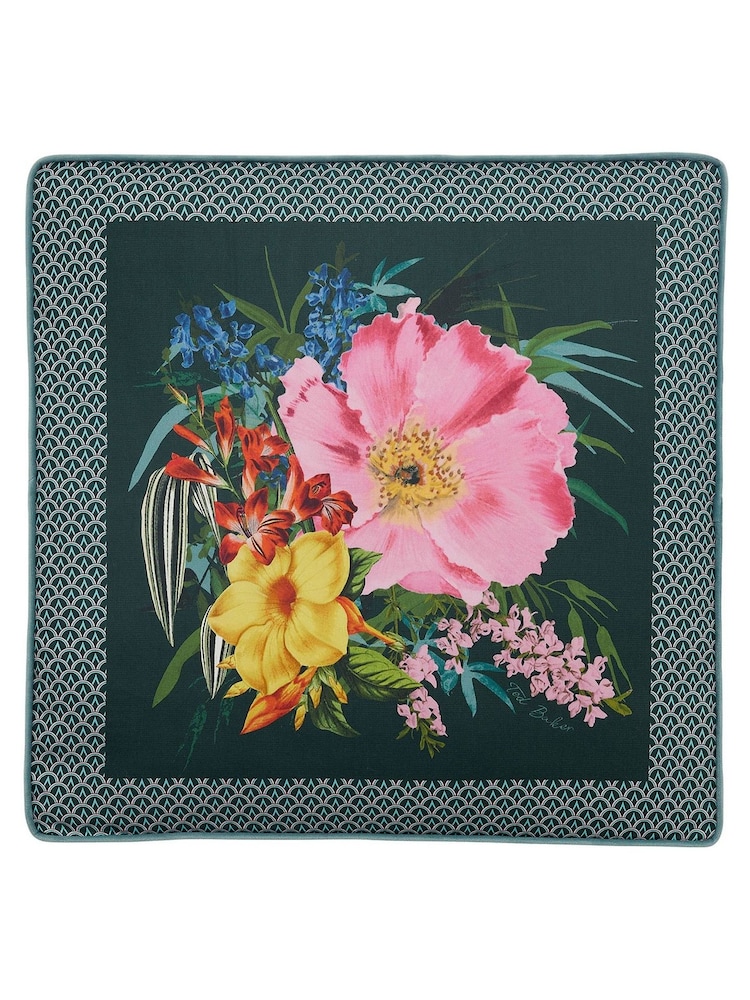Ted Baker Green Elevations Cotton Sateen Cushion - Image 4 of 4