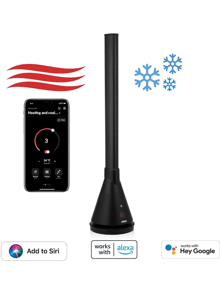 Princess Green Smart 2-in-1 Tower Fan - Image 2 of 15