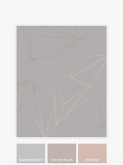 Grey Abstract Geo 10M Wallpaper - Image 3 of 4
