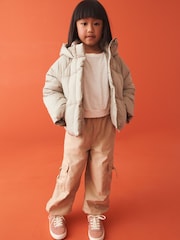 Green Shower Reistant Crop Padded Coat (5-14yrs) - Image 2 of 10