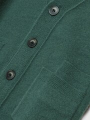 Reiss Pine Green Chile Junior Wool Blend Cardigan - Image 7 of 7