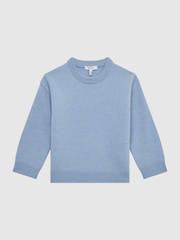 Reiss Soft Blue Prague Senior Merino Jumper - Image 2 of 5