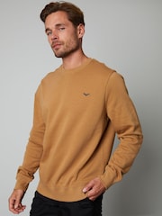 Threadbare Brown Crew Neck Sweatshirt - Image 1 of 4
