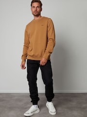 Threadbare Brown Crew Neck Sweatshirt - Image 3 of 4