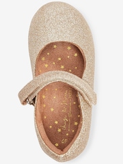 Gold Glitter Standard Fit (F) Mary Jane Occasion Shoes - Image 3 of 4