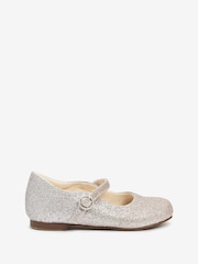 Silver Ombre Glitter Standard Fit (F) Mary Jane Occasion Shoes - Image 1 of 4