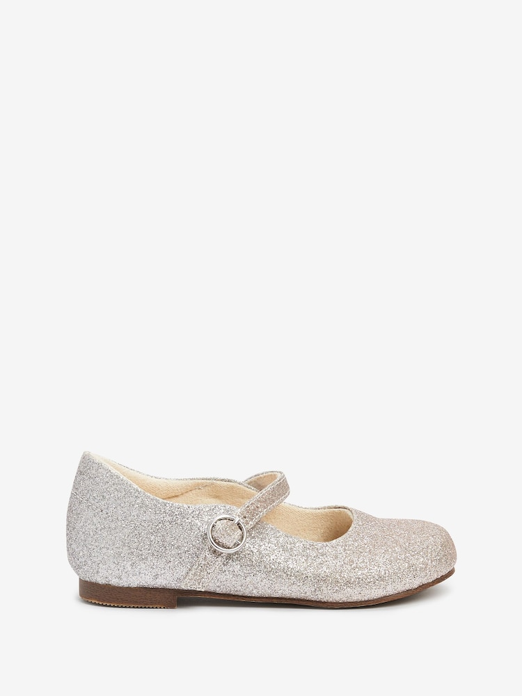 Silver Ombre Glitter Standard Fit (F) Mary Jane Occasion Shoes - Image 1 of 4