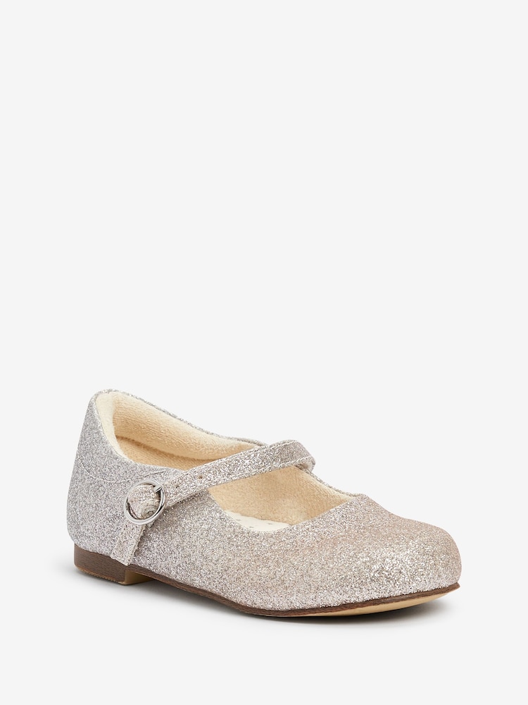 Silver Ombre Glitter Standard Fit (F) Mary Jane Occasion Shoes - Image 2 of 4