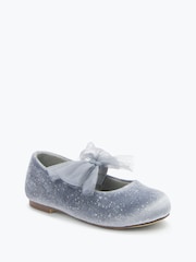 Grey Bow Mary Jane Occasion Shoes - Image 2 of 5