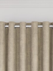 Nalu Nicole Scherzinger Natural Kalo Textured Fully Lined Eyelet Curtains - Image 3 of 4