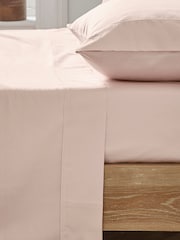 شرشف سرير مسطح 250 خيط في البوصة المربعة قطن 100% ناعم حريري صباغة سادة من Ted Baker - صورة 1 من 3