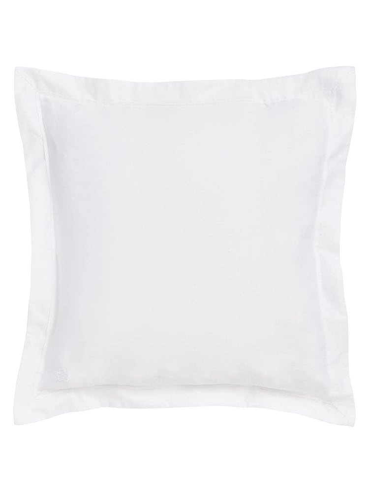 Ted Baker White Silky Smooth Plain Dye 250 Thread Count 100% Cotton Pillowcase - Image 3 of 3