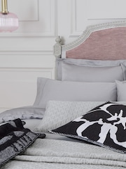 Ted Baker Silver Silky Smooth Plain Dye 250 Thread Count 100% Cotton Pillowcase - Image 1 of 2