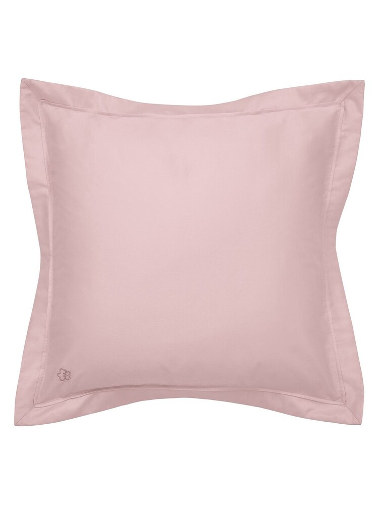 Ted Baker Pink Silky Smooth Plain Dye 250 Thread Count 100% Cotton Pillowcase - Image 2 of 2