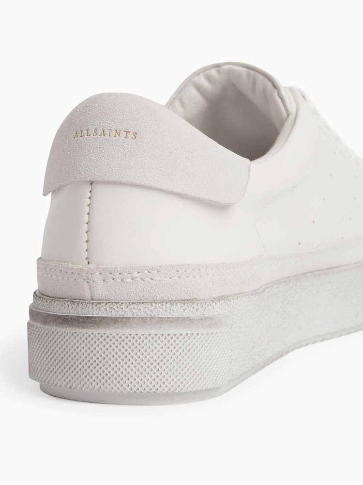 AllSaints White Trish Sneakers - Image 5 of 7