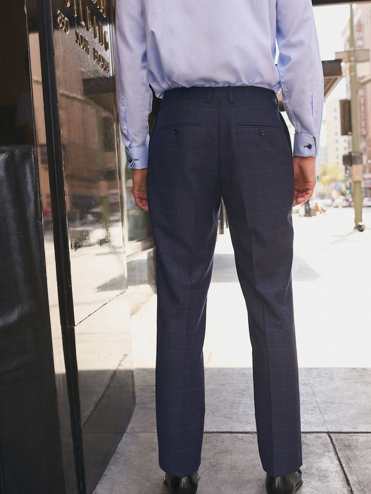 Blue Signature Empire Mills 100% Wool Check Suit: Trousers - Image 2 of 7