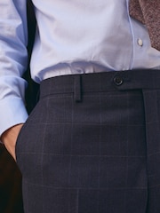 Blue Signature Empire Mills 100% Wool Check Suit: Trousers - Image 3 of 7