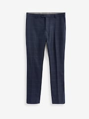 Blue Signature Empire Mills 100% Wool Check Suit: Trousers - Image 4 of 7