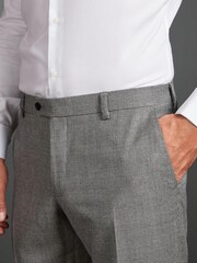 Grau - Signature Empire Mills Anzug aus 100 % Wolle in Slim Fit mit Hahnentrittmuster: Hose - Bild 6 von 9