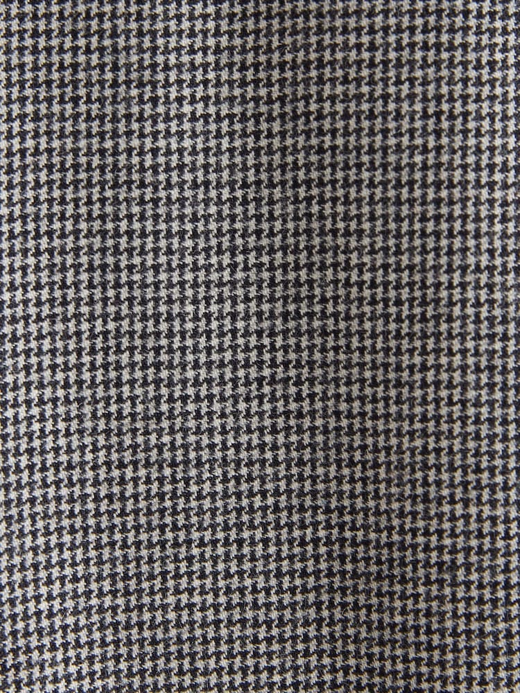 Grau - Signature Empire Mills Anzug aus 100 % Wolle in Slim Fit mit Hahnentrittmuster: Hose - Bild 9 von 9
