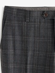 Grey Slim Fit Signature TG Di Fabio Wool Rich Check Suit: Trousers - Image 7 of 9