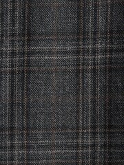 Grey Slim Fit Signature TG Di Fabio Wool Rich Check Suit: Trousers - Image 8 of 9