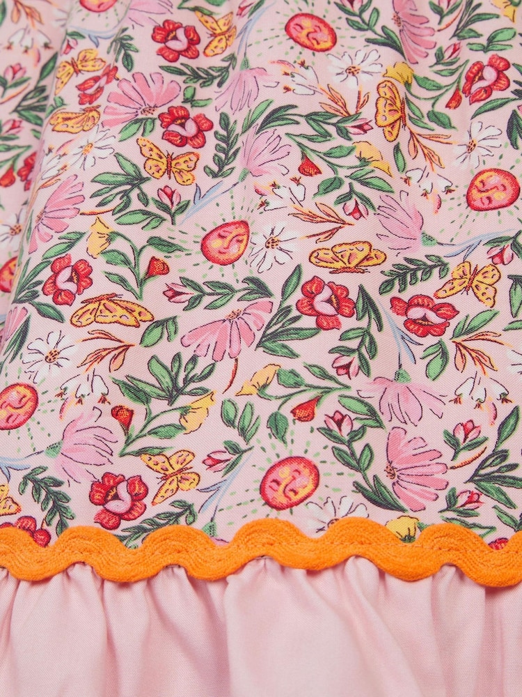 Monsoon Pink Baby Summer Print Dress - Image 2 of 2