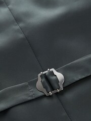 Light Grey Check Suit Waistcoat - Image 7 of 8